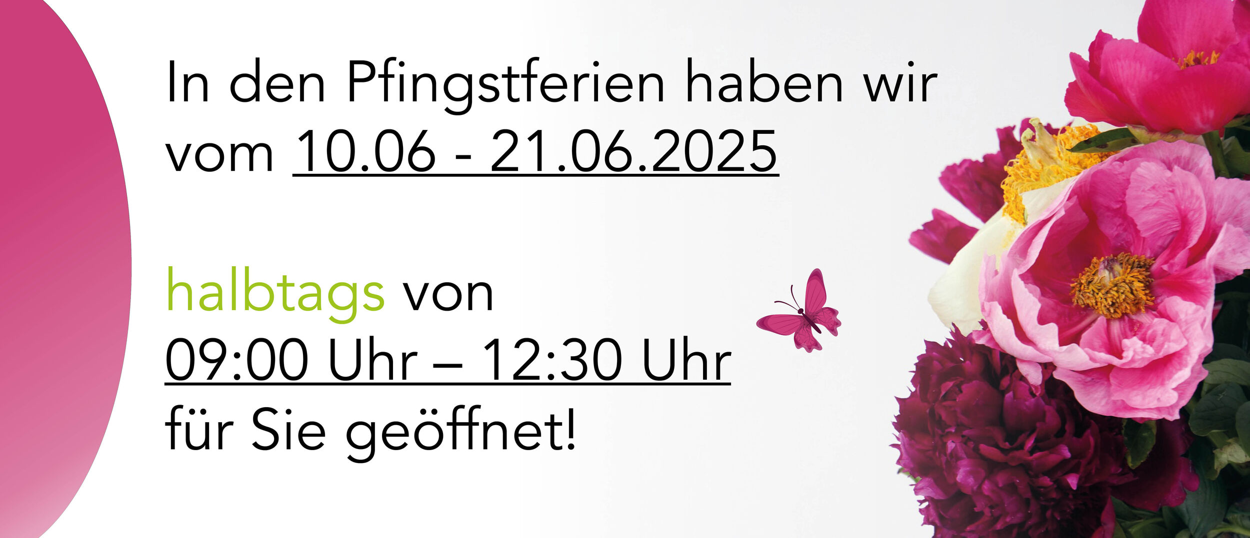 Öffnungszeiten Pfingsten25 Homepage